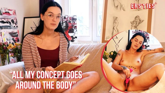 Pinko Indulges In Self-Pleasure With A Vibrator While Reciting Her Own Poetry