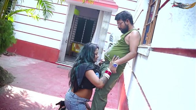Desi Bhabhi Begins With Deepthroat Before Outdoor Anal