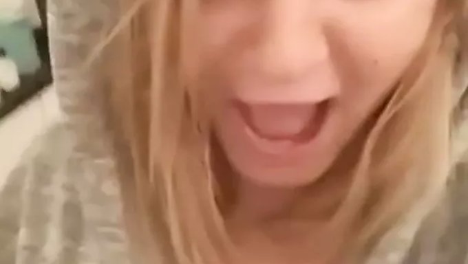 European Escort Flashes On Camera
