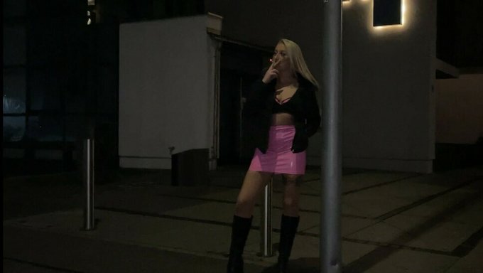 German Wife Cheats In Public With A Younger Guy