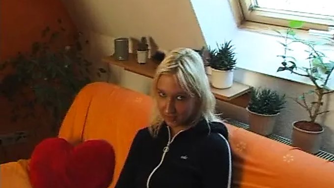 Seductive Blonde Teen'S First Experience On Camera