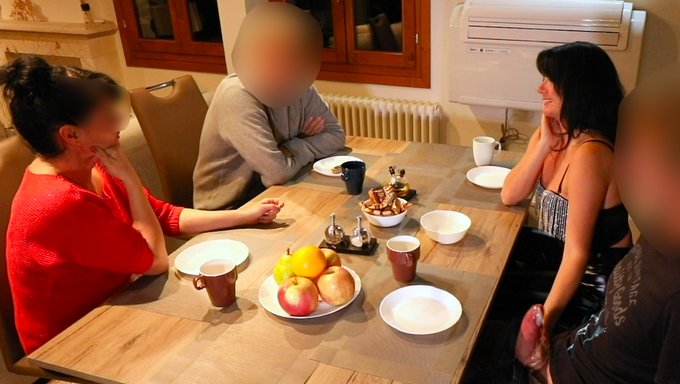 Public Masturbation With Big Cock In Restaurant