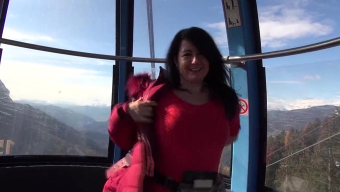 German Cock In Public: Anal Action On A Cable Car