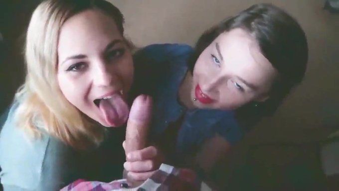 Big Cocked Friends Give Each Other A Wild Blowjob