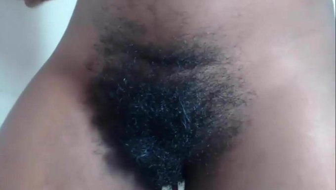 Hairy Ebony Babe In Most Viewed Video