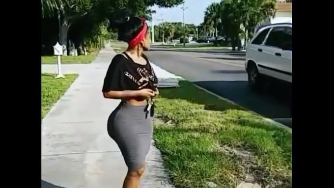 Amateur Black Girl With A Big Booty