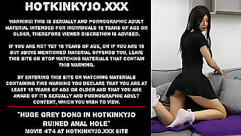 การเล่นทางทวารหนักของ Hotkinkyjo ด้วยดิลโด้หน้าอกใหญ่ธรรมชาติ