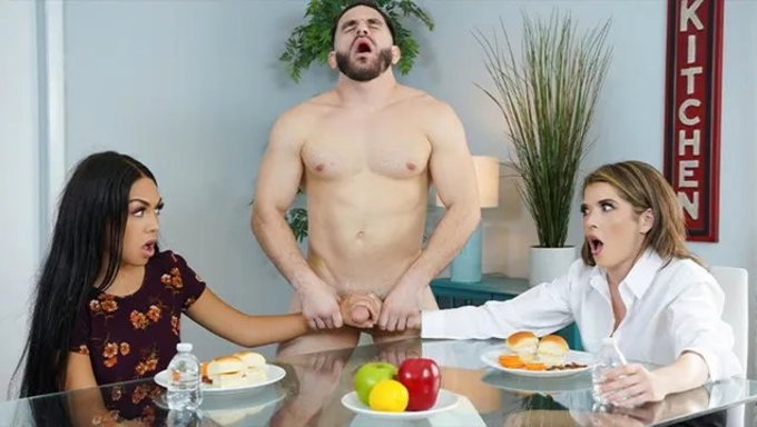 Pretending The Annoying Stud Isn'T There: A Steamy Cfnm Encounter