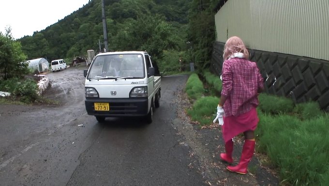 Japanese Babe Gets Her Hairy Pussy Banged By Strangers