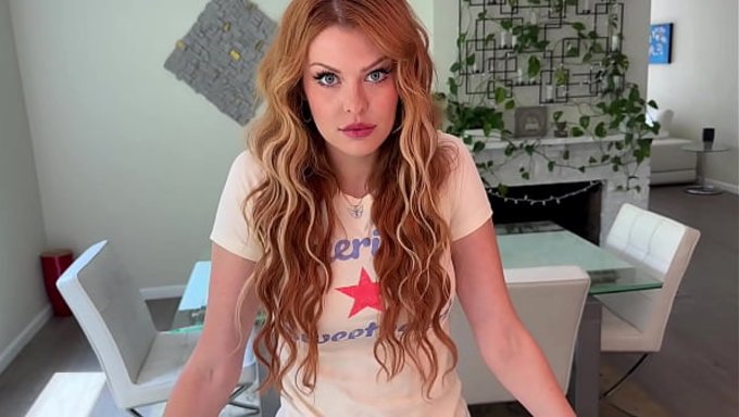 Redhead Babysitter Elly Clutch’s Steamy Double Blowjob Scene