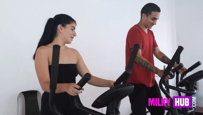 Stealthily Capturing A Sensual Encounter With A Fitness Enthusiast