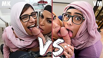 La Bellezza Araba Mia Khalifa Affronta Violet Myers In Una Calda Resa Dei Conti