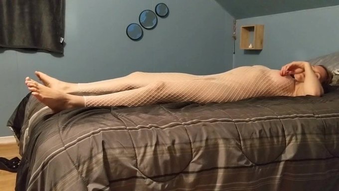 A Blonde Bombshell In Fishnet Gets Some Hardcore Action
