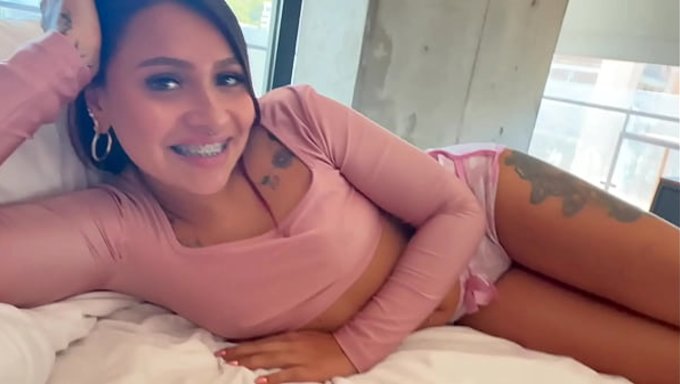 Household Fantasy Puts A Latina Stepsister In Pov Blowjob, Doggy, And Squirting Sex