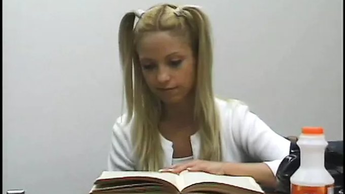 Blond Cheerleader Alec Metro Experiences Outdoor Anal Play